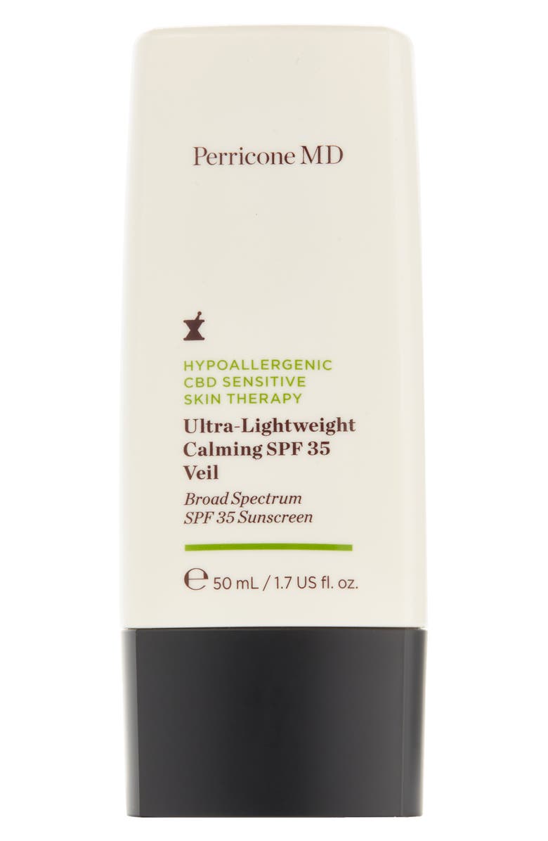 Perricone MD Hypoallergenic CBD Sensitive Skin Therapy Ultra-Lightweight Calming SPF 35 Veil, Main, color,