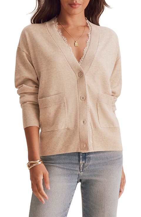 Georgie Lace Trim Cardigan