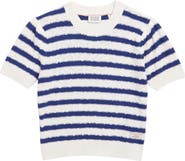 Scotch & Soda Kids' Stripe Short Sleeve Sweater