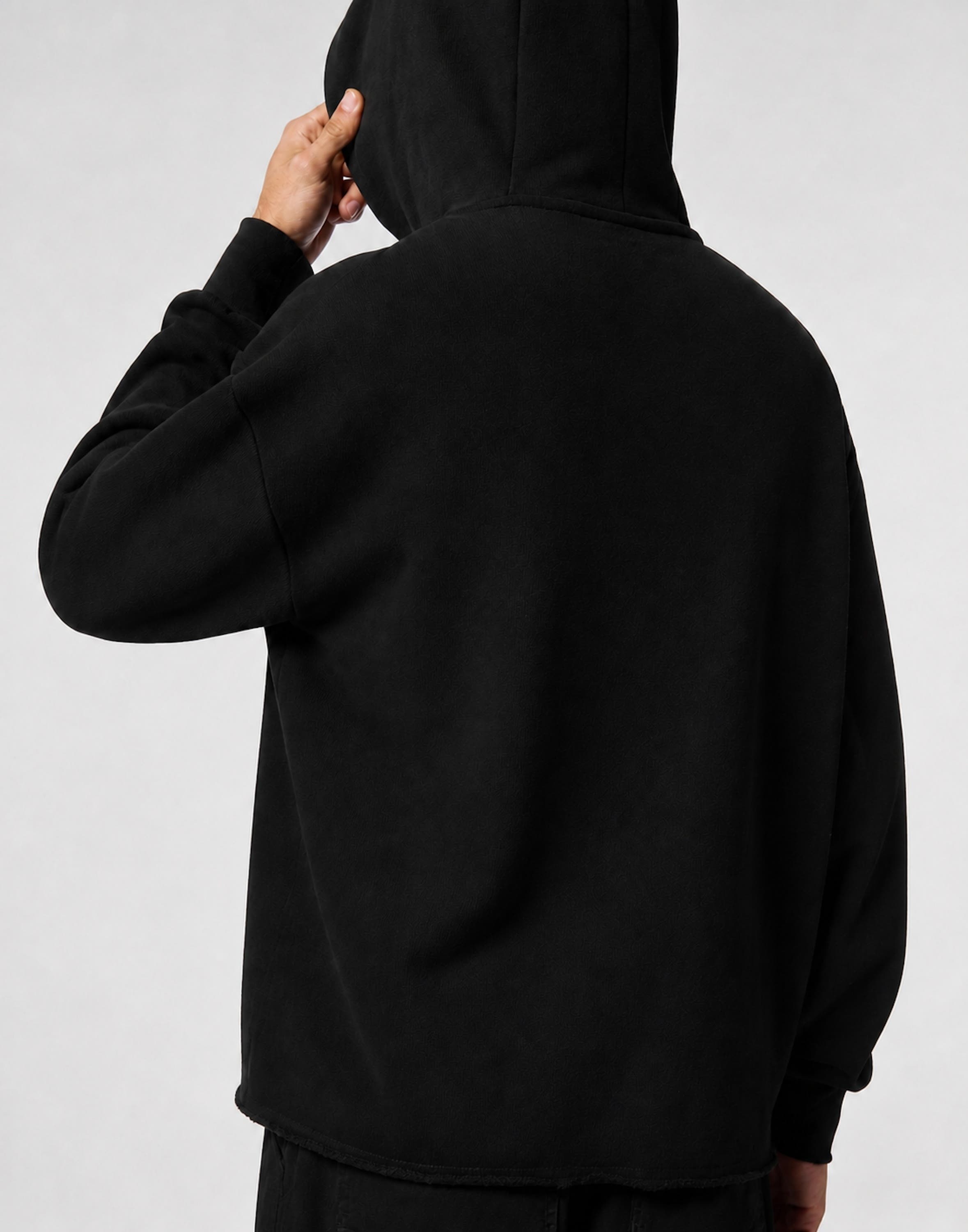 PLEIN SPORT Jersey Hoodie Raw Edge Men (Men) | Nordstrom