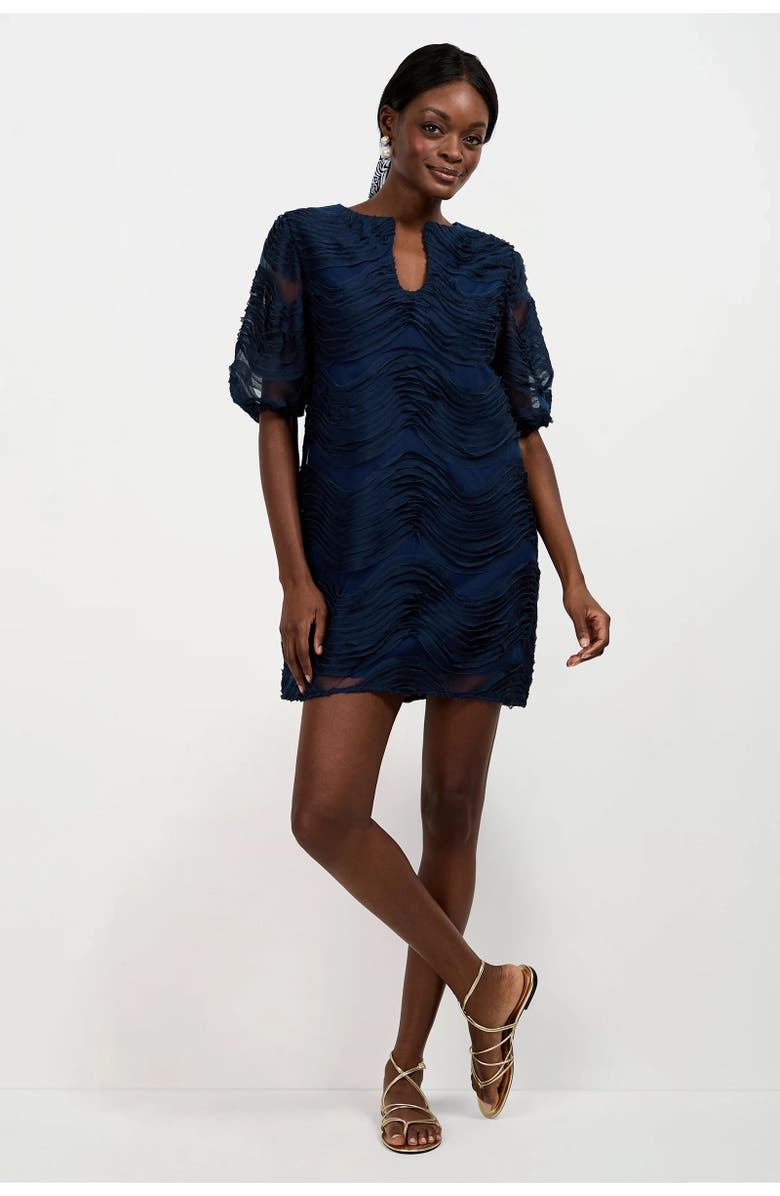 Trina Turk Torchino Organza Mini Dress - Ink, Main, color, Ink