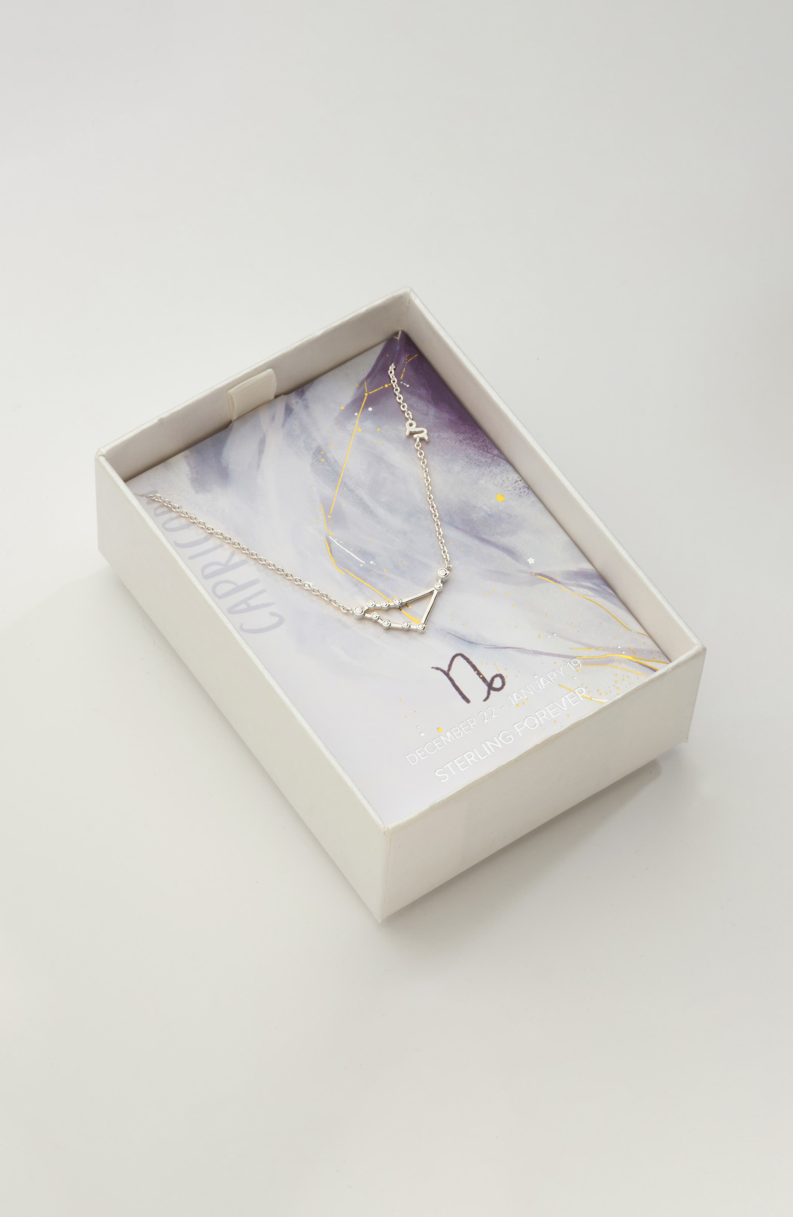 Sterling Forever 14K Gold Plated Station Constellation Pendant Necklace