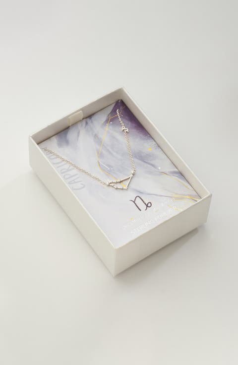 14K Gold Plated Station Constellation Pendant Necklace