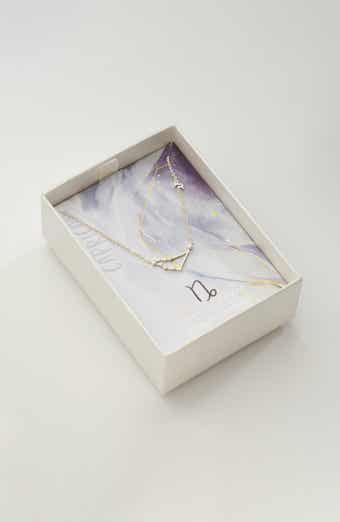 Sterling Forever 14K Gold Plated Station Constellation Pendant Necklace