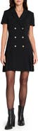 Tahari ASL Double Breasted Pleated Hem Dress