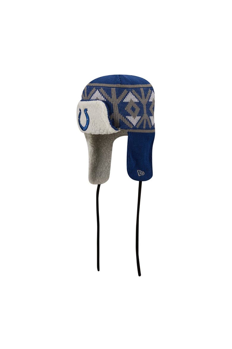 Men's New Era  Royal Indianapolis Colts  Knit Trapper Hat, Main, color, Royal