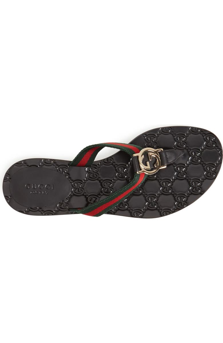 Gucci GG Logo Flip Flop, Alternate, color,