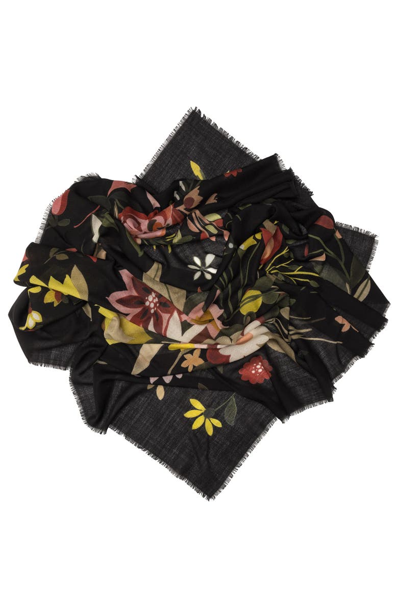 Elizabetta Rita - Wool Scarf, Alternate, color, Black