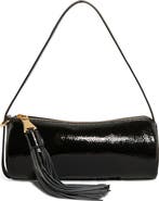 AIMEE Barrel Leather Shoulder Bag
