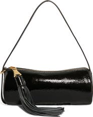 AIMEE Barrel Leather Shoulder Bag