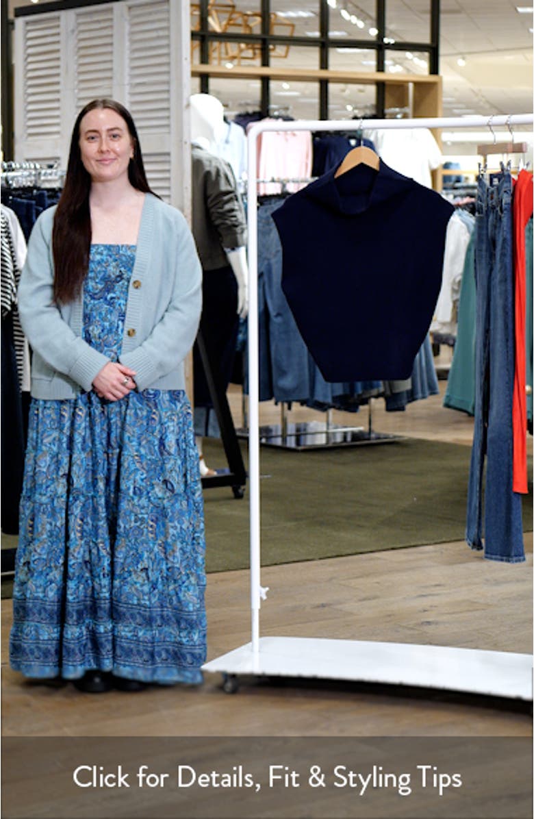 Sleeveless Rib Turtleneck Sweater, sales video thumbnail