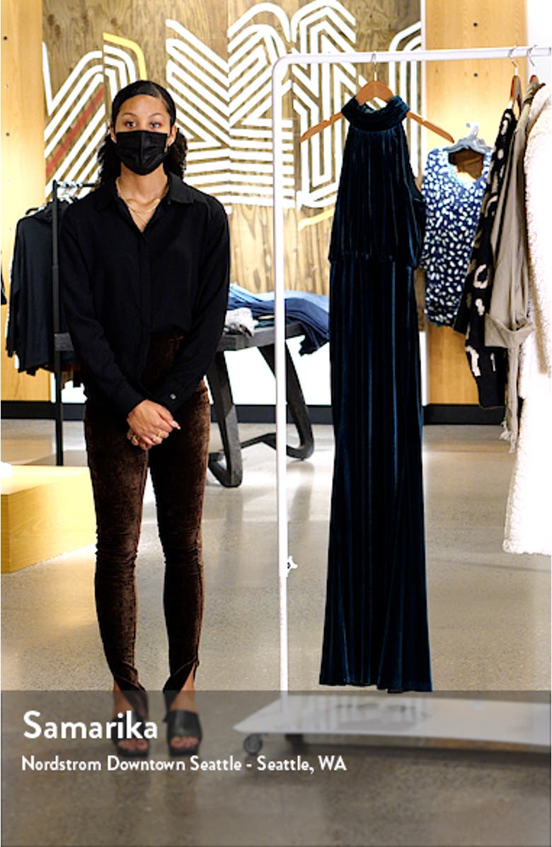 Mock Neck Blouson Gown, sales video thumbnail