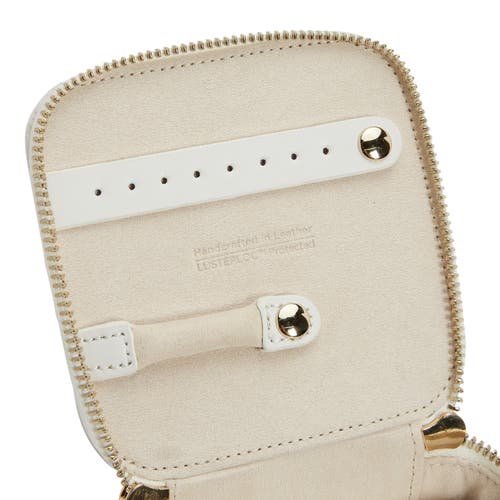 Wolf Maria Zip Jewelry Cube In White