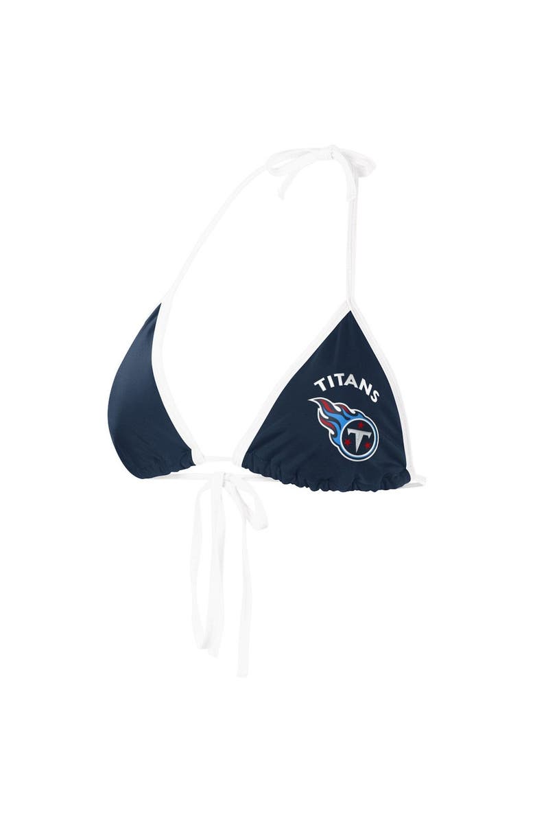 G-III 4HER BY CARL BANKS Women's G-III 4Her by Carl Banks Navy Tennessee Titans Perfect Match Bikini Top, Main, color, 
