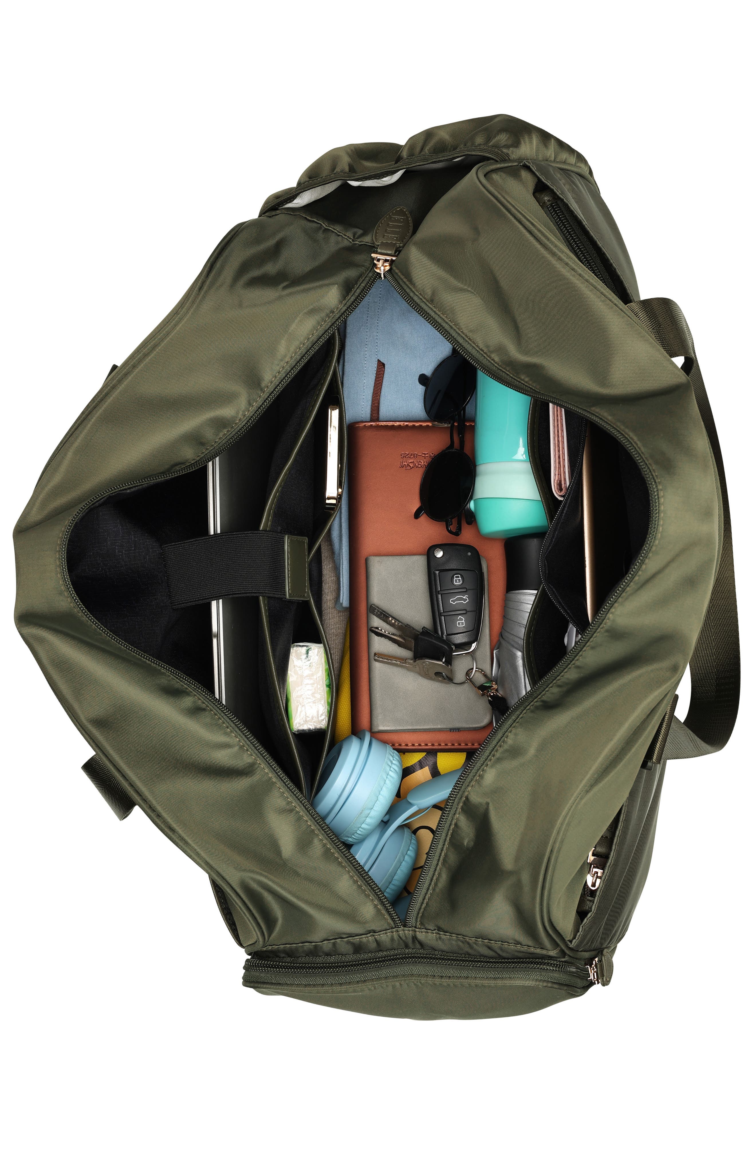 Wayfarer 40L Monogram Weekender Duffel Bag, Alternate, color, Olive Green