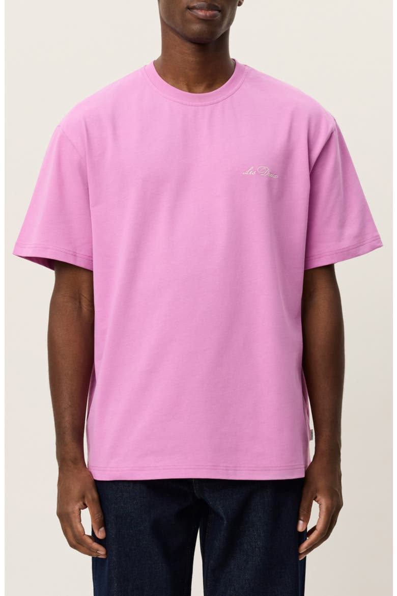 Crewneck Logo T-Shirt, Main, color, CROCUS PINK