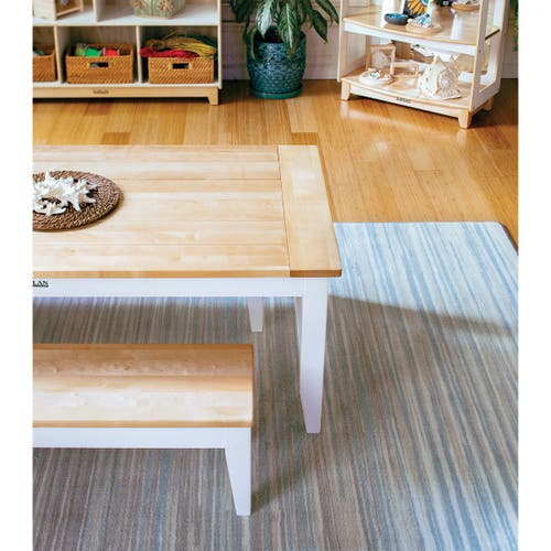 Kaplan Early Learning Company Sense Of Place Nature's Stripes Carpet In Blue