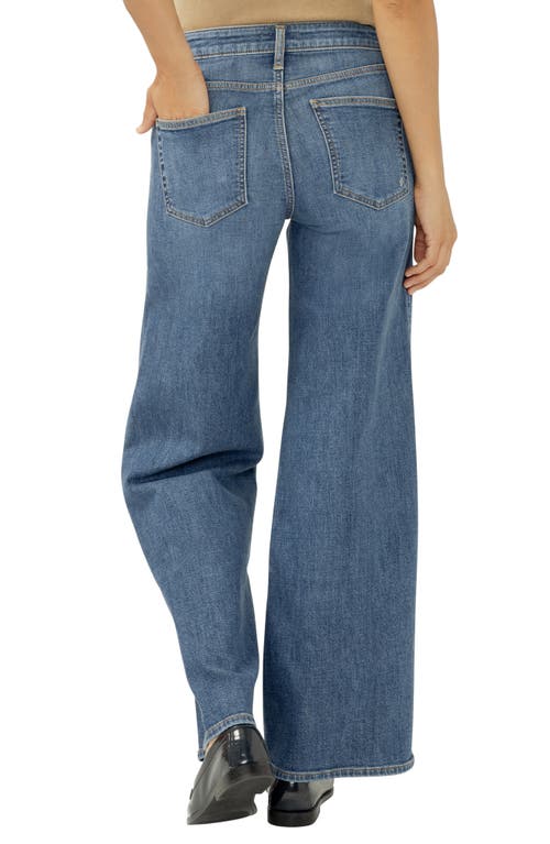Silver Jeans Co. Suki Curvy Mid Rise Wide Leg Jeans In Blue