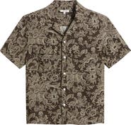 Madewell Short Sleeve Lyocell & Linen Button-Up Shirt