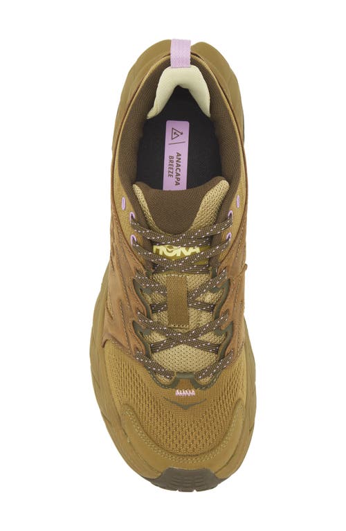 Hoka Anacapa Breeze Aero Low Breathable Trail Running Shoe In Green Moss/dark Olive