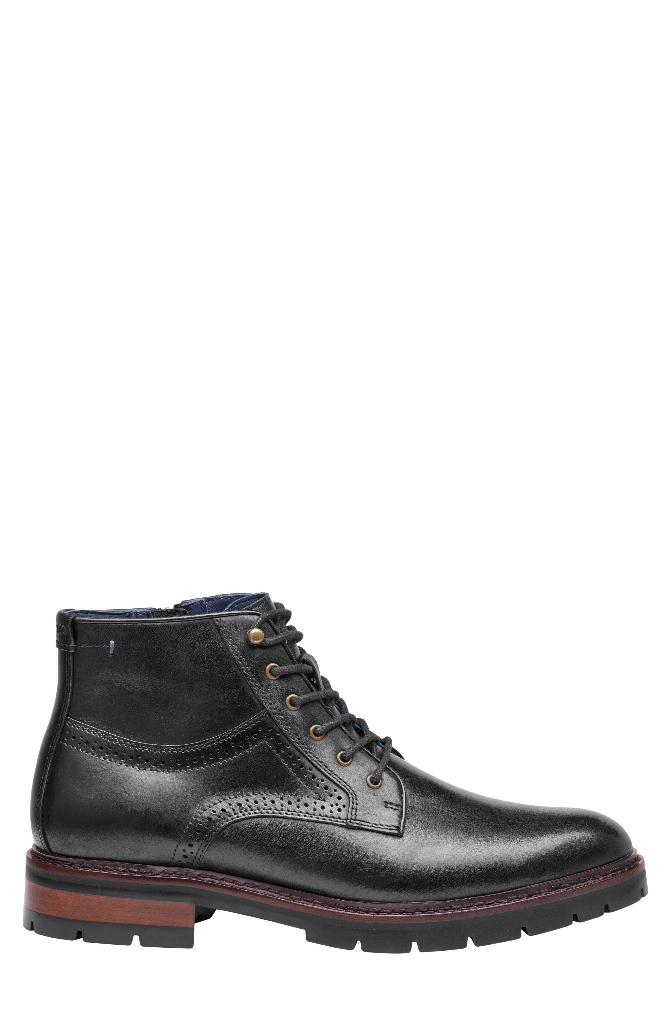 XC Flex Cade Plain Toe Boot, Alternate, color, BLACK HAND-FINISHED FULL GRAIN