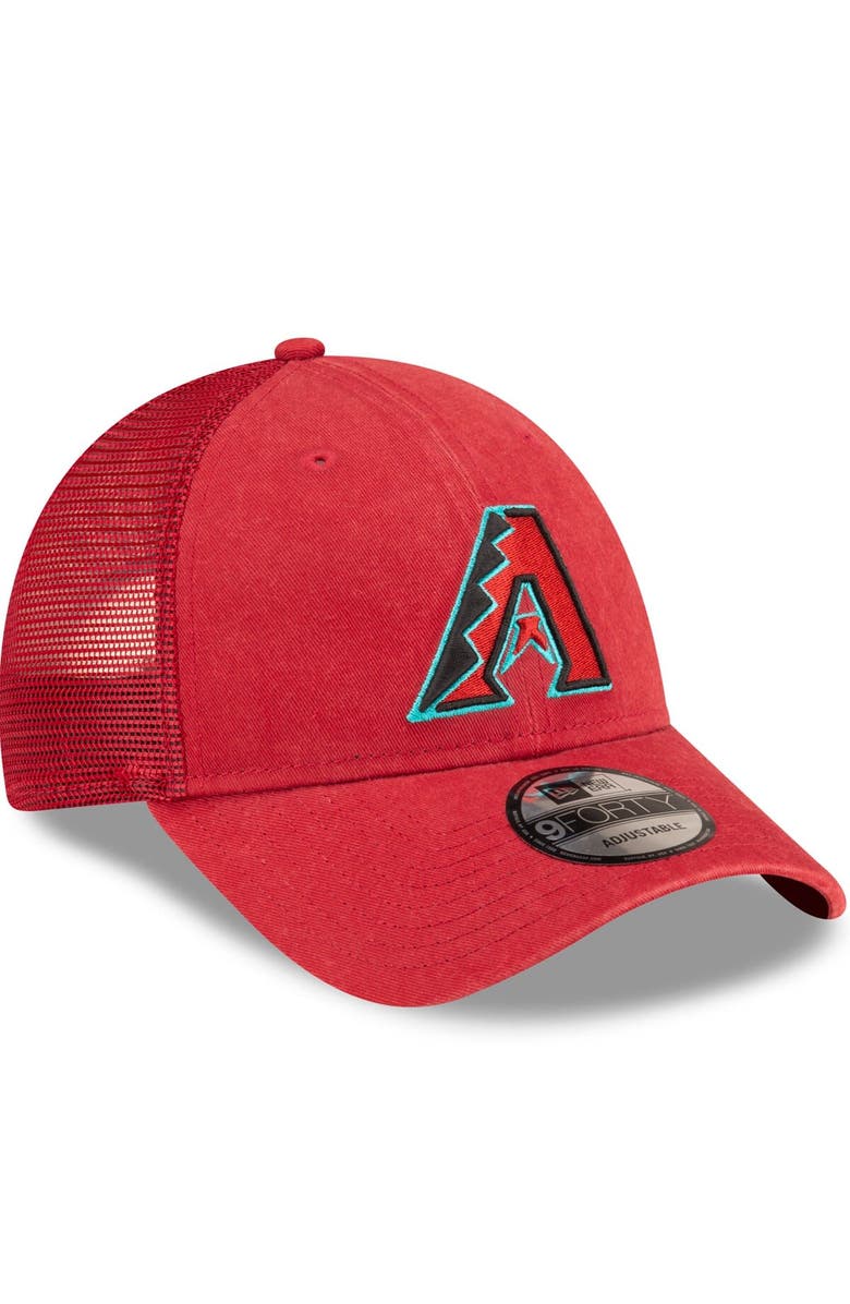 New Era Men's New Era Red Arizona Diamondbacks Trucker 9FORTY Adjustable Hat, Alternate, color, 