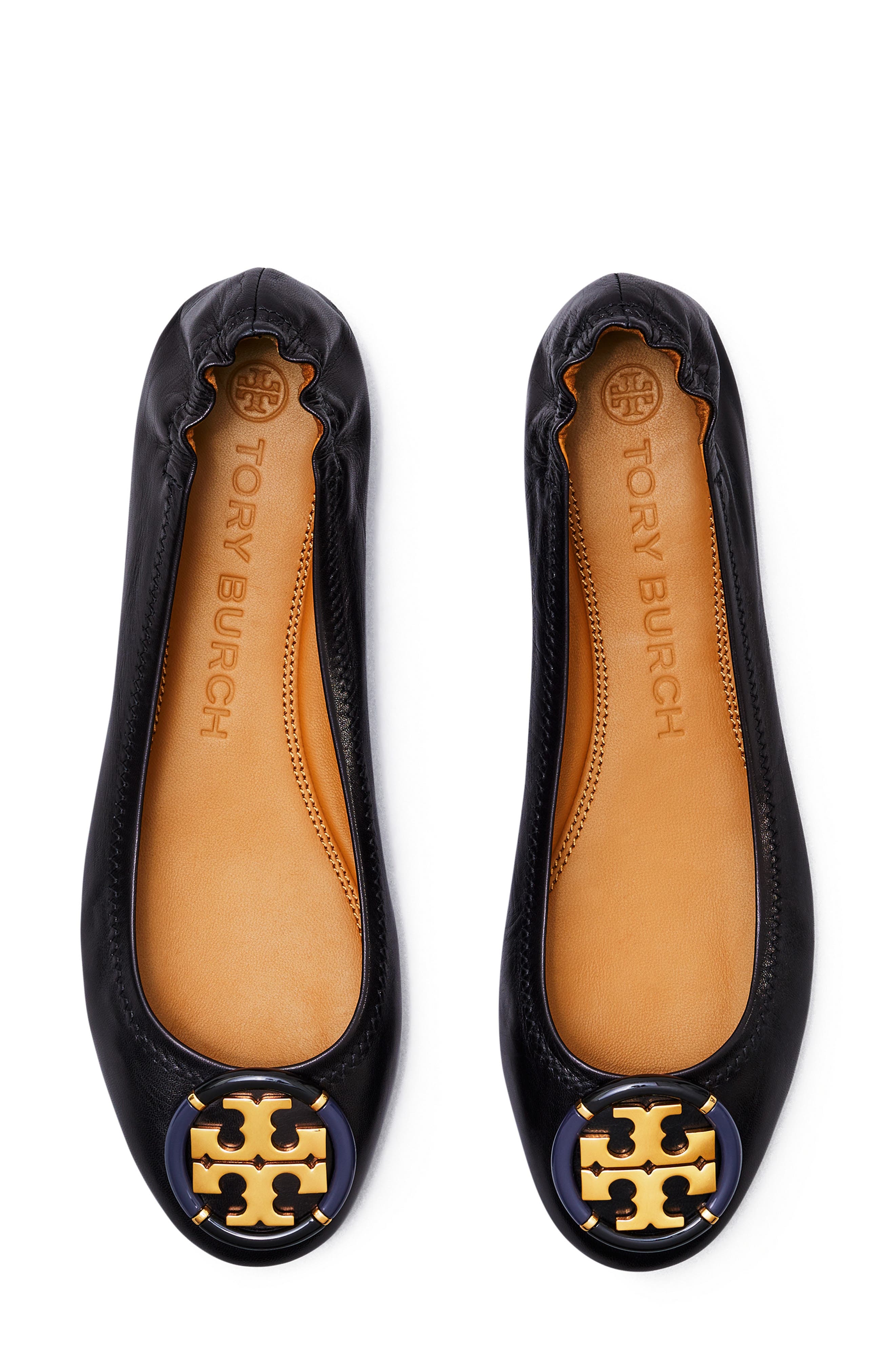 Tory Burch Multi Logo Ballet Flat, Alternate, color, 