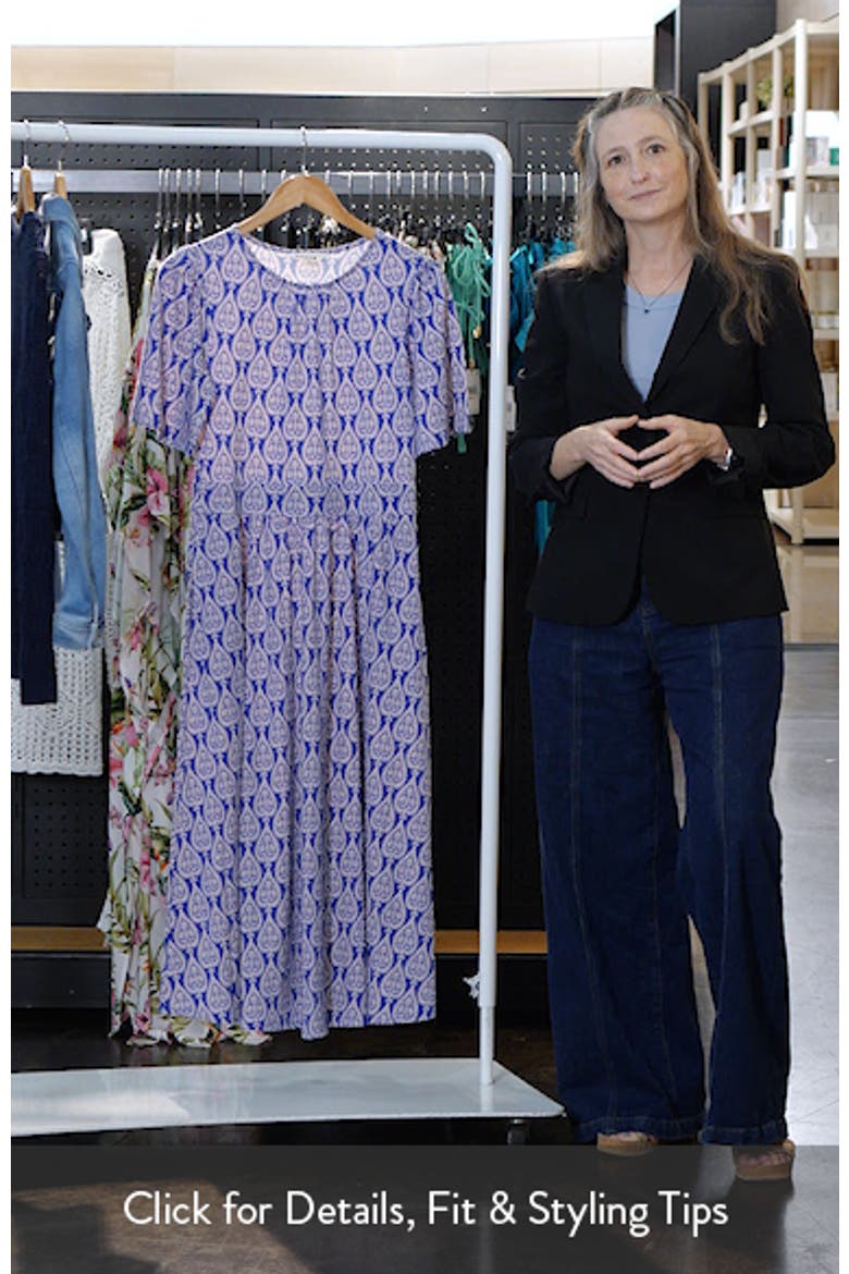Louisa Print Jersey Midi Dress video