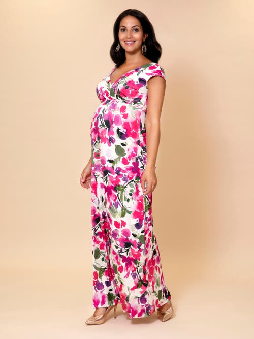 Tiffany Rose Maternity Alana Maternity Maxi Dress In Multi