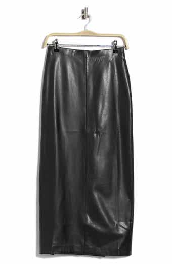 Daphne Faux Leather Midi Skirt