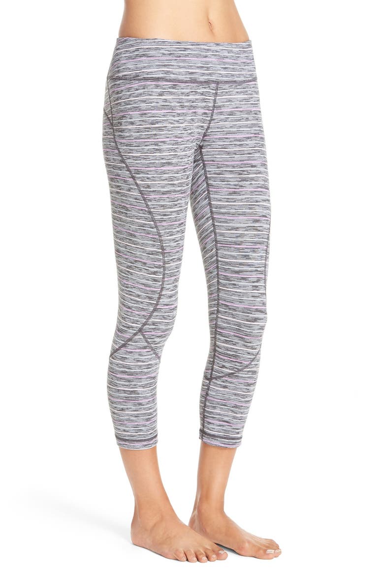 'Live In' Crop Leggings, Alternate, color, GREY GRAPHITE  TRIPLE STRIPE