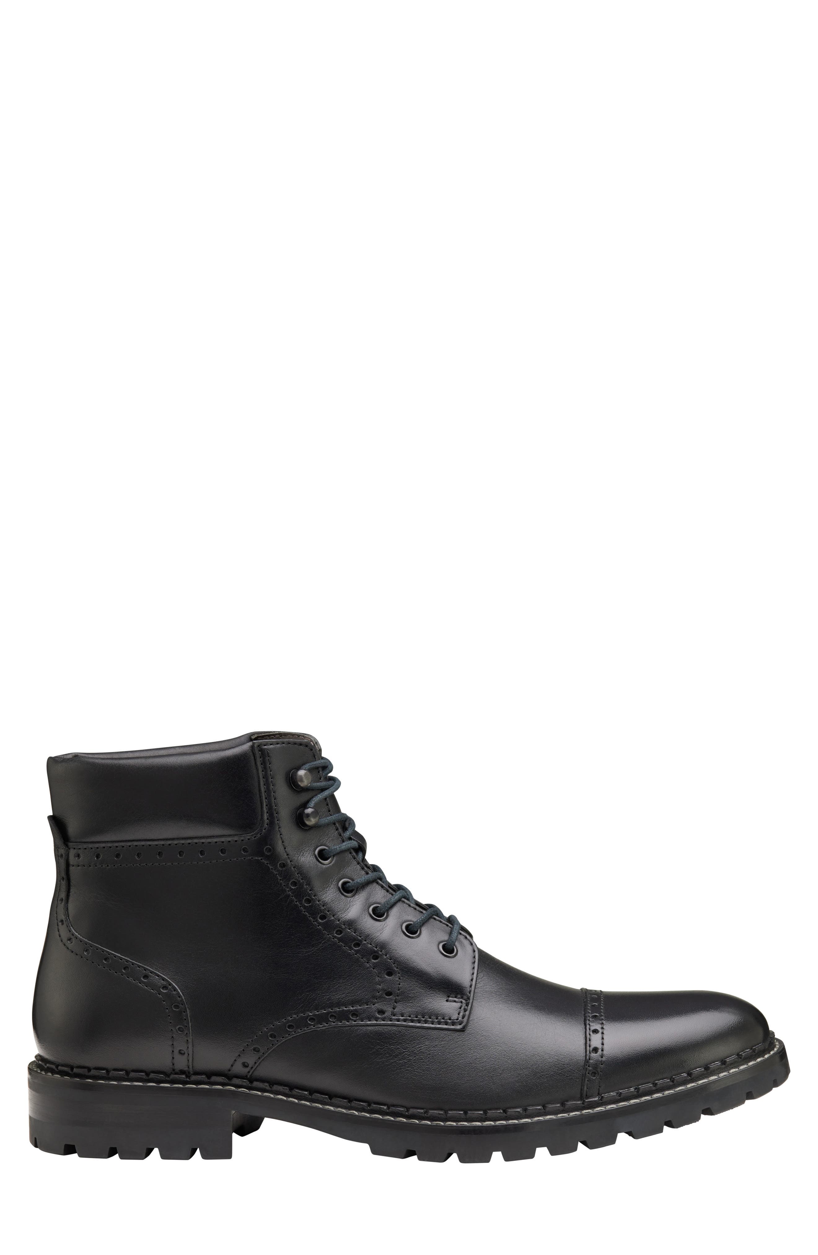 Johnston & Murphy Garrison Cap Toe Boot, Alternate, color, 