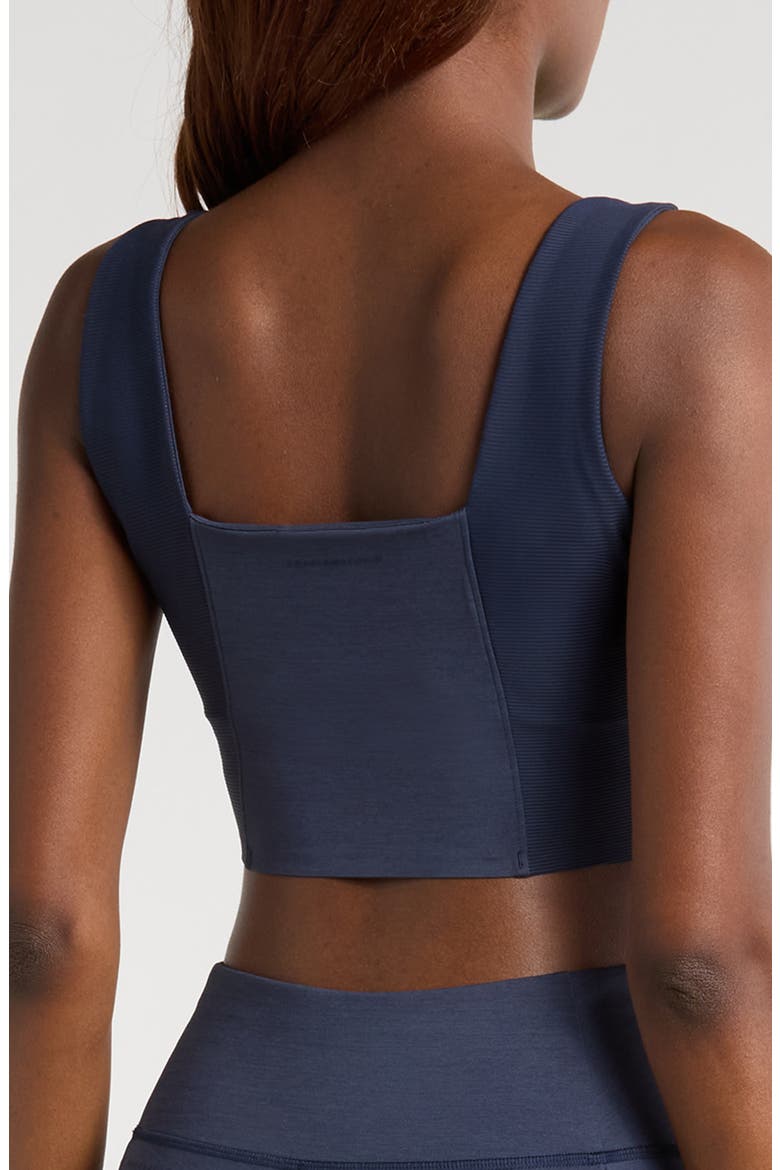 Moveknit Sport Crop Tank, Alternate, color, HEATHER NAVY BLAZER
