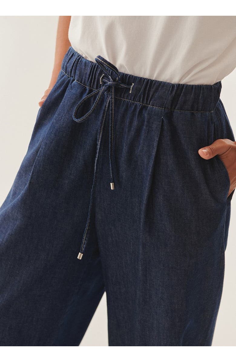 Exquise Esmeralda Drawstring Palazzo Pants, Alternate, color, Indigo