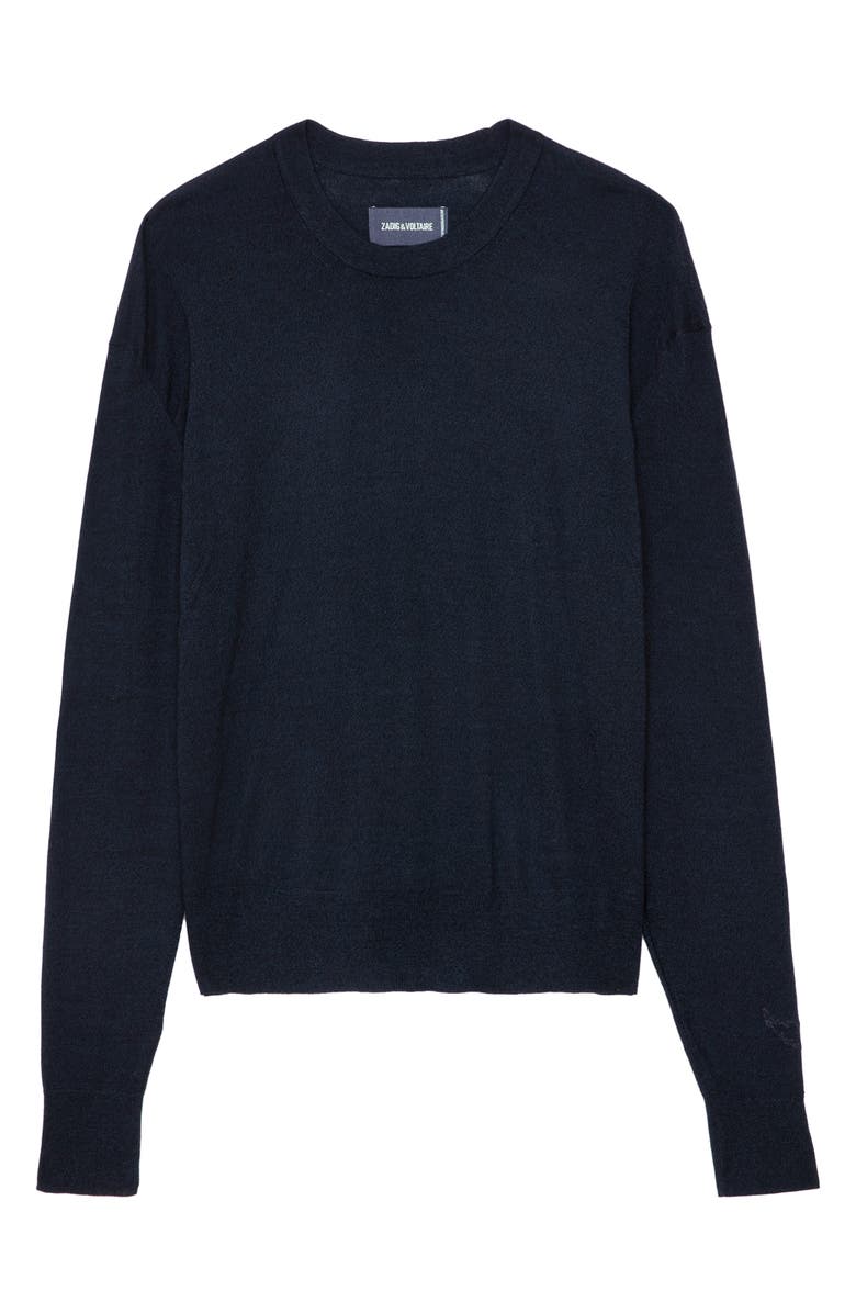 Zadig & Voltaire Emmy Merino Wool Sweater, Alternate, color, 