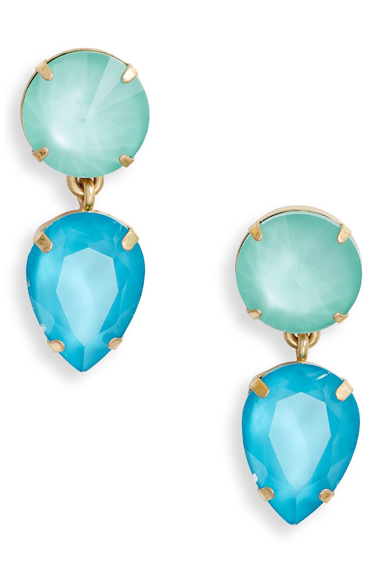 The Mini Gum Drop Earrings, Main, color, MINT TURQUOISE