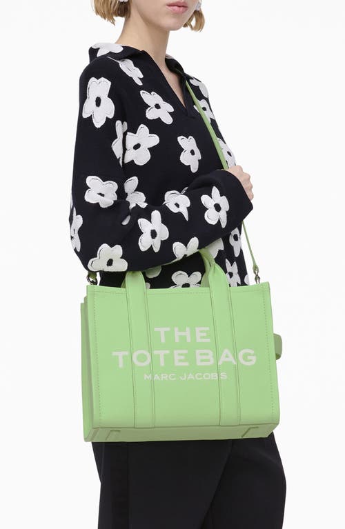 Marc Jacobs The Leather Small Tote Bag Peppermint In Peppermint