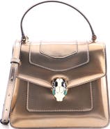 Pre-Owned Bvlgari Serpenti Top Handle Bag Patent Small