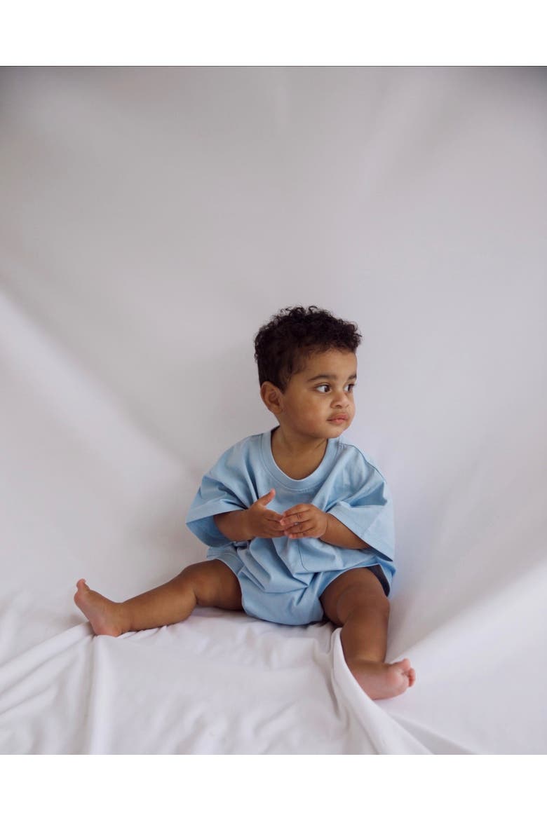 Cory Pocket Romper, Alternate, color, Dream Blue