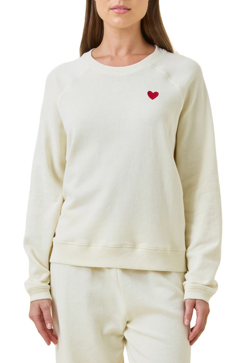 Most Wanted Pajama Sweatshirt, Main, color, SOFT CREAM