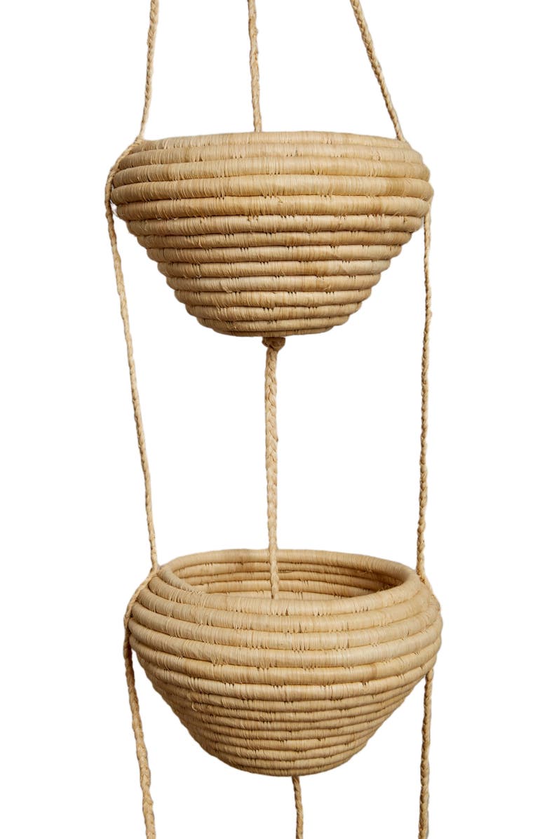 indego africa Ibimera 3-Tiered Planter, Alternate, color, Natural