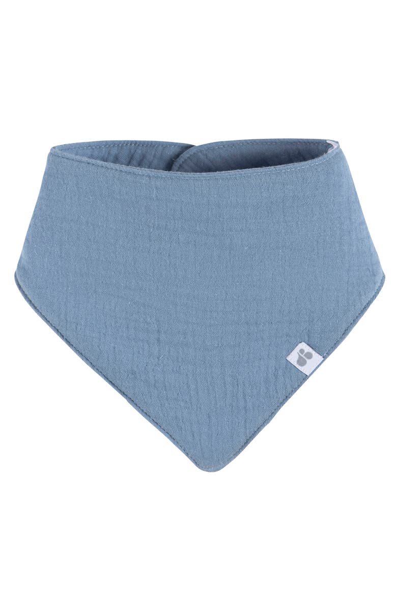 Muslin Bandana Bibs 4-Pack Blues, Alternate, color, Blues