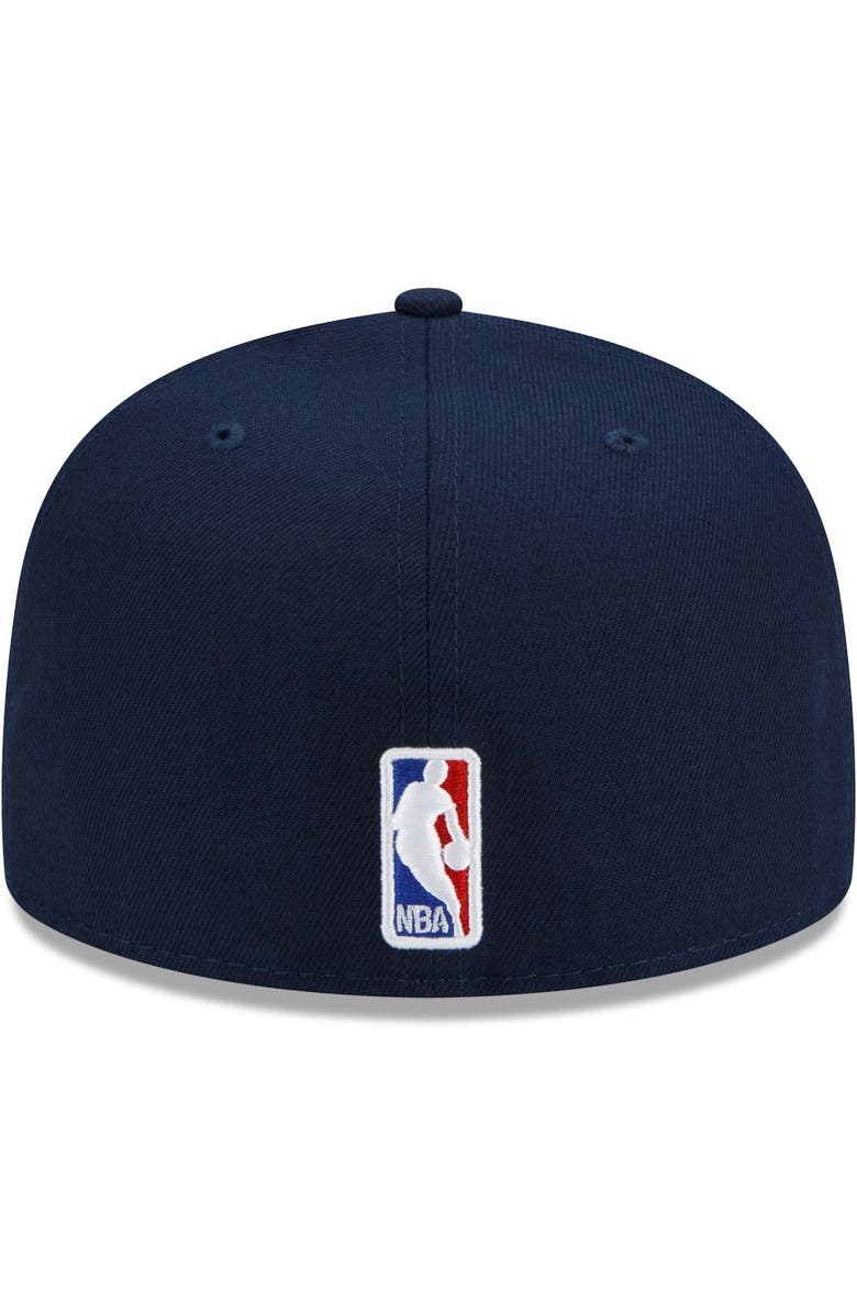 New Era Men's New Era x Just Don Navy Dallas Mavericks 59FIFTY Fitted Hat, Alternate, color, 