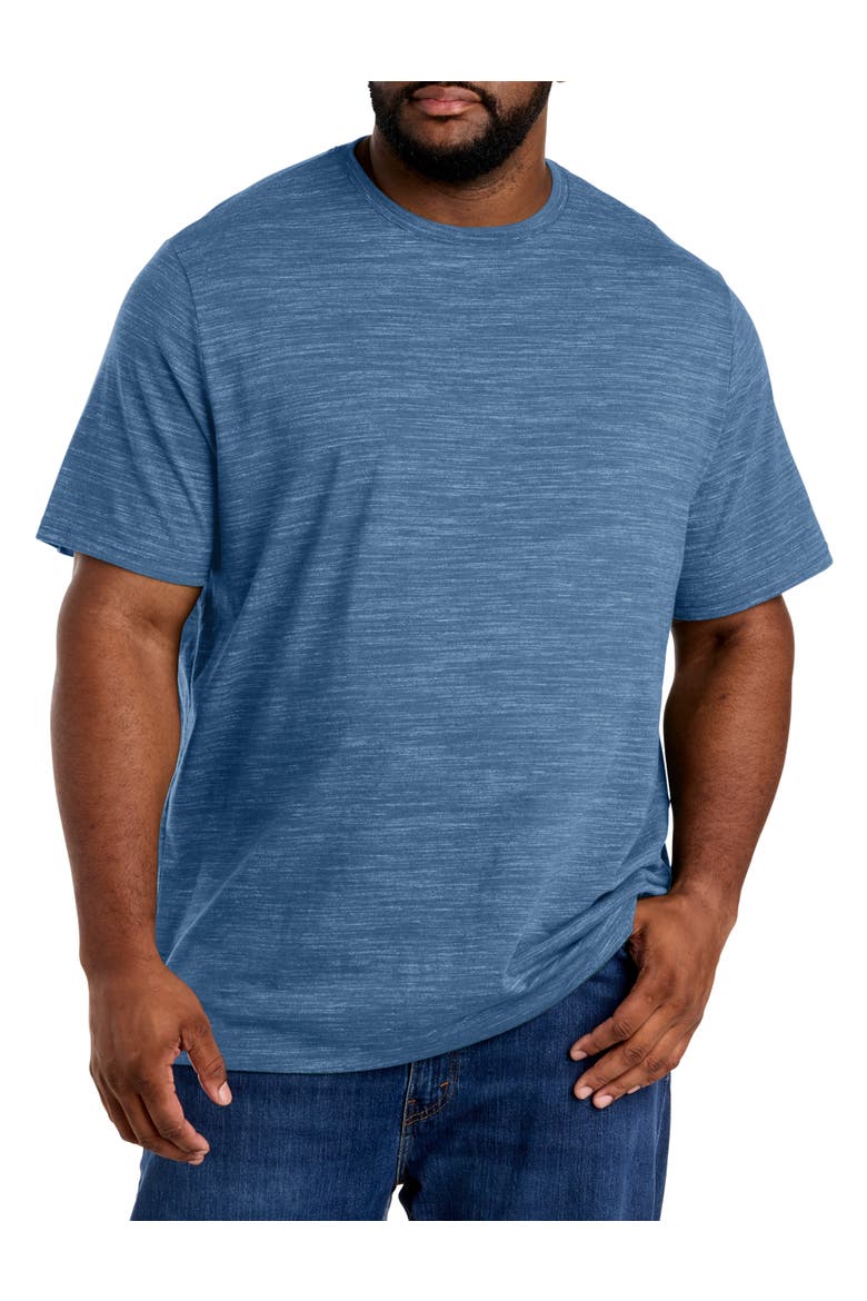Big & Tall Space-Dyed T-Shirt, Main, color, DARK BLUE SD