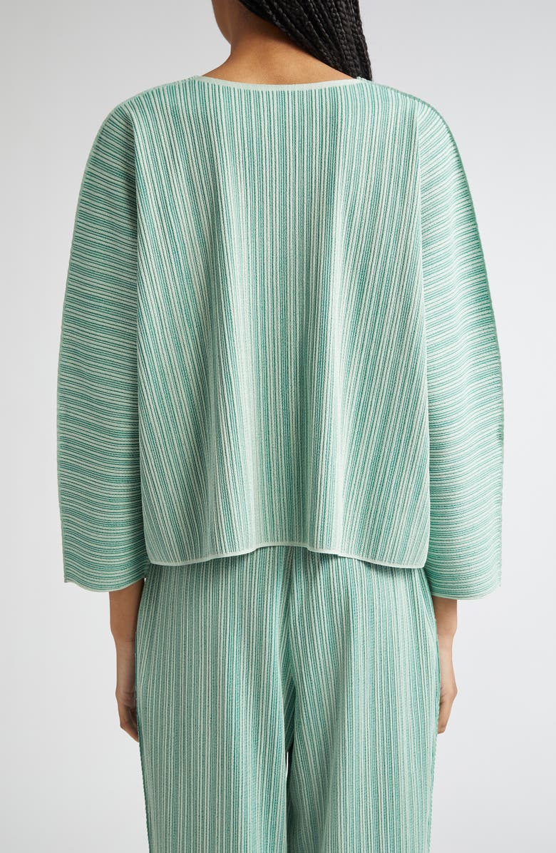 Pleats Please Issey Miyake A-POC Pleated Top, Alternate, color, Apple Green