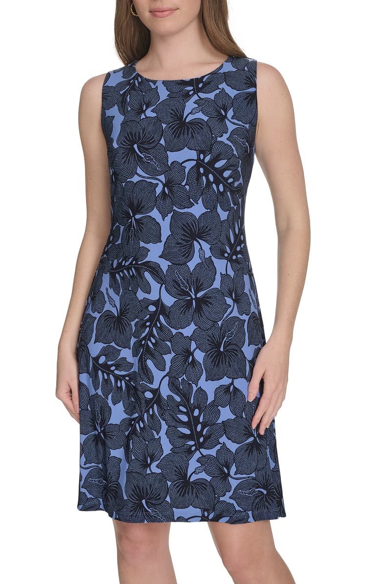 Tommy Hilfiger Dotty Hibiscus Minidress, Alternate, color,