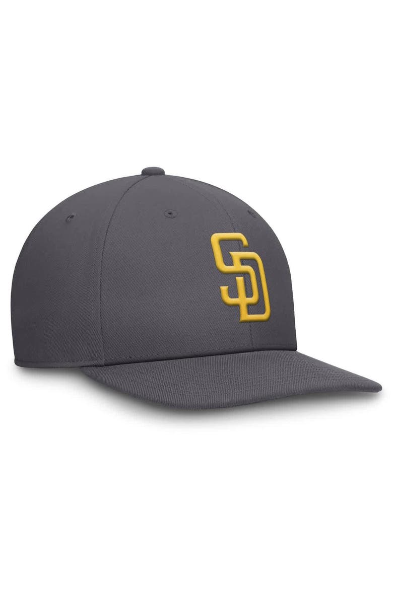 Nike Men's Nike Gray San Diego Padres Pro Performance Snapback Hat, Alternate, color,