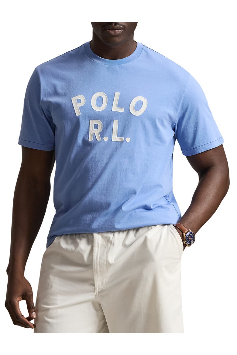 Big & Tall Woven Graphic Tee, Main, color, BRISTOL BLUE