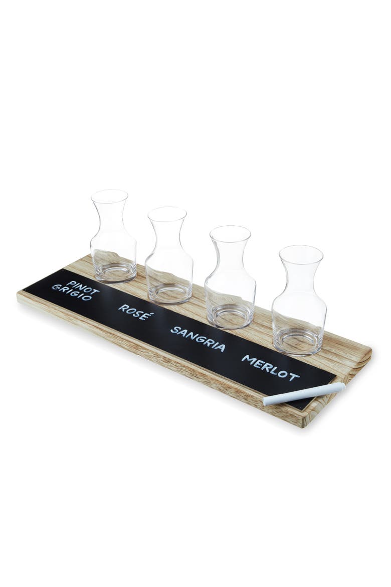 Wine Flight Set, Set of 4, Alternate, color, Natural