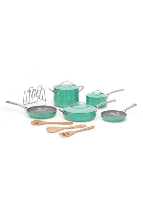 Culinary 12-Piece Assorted Nonstick Ceramic Cookware Set